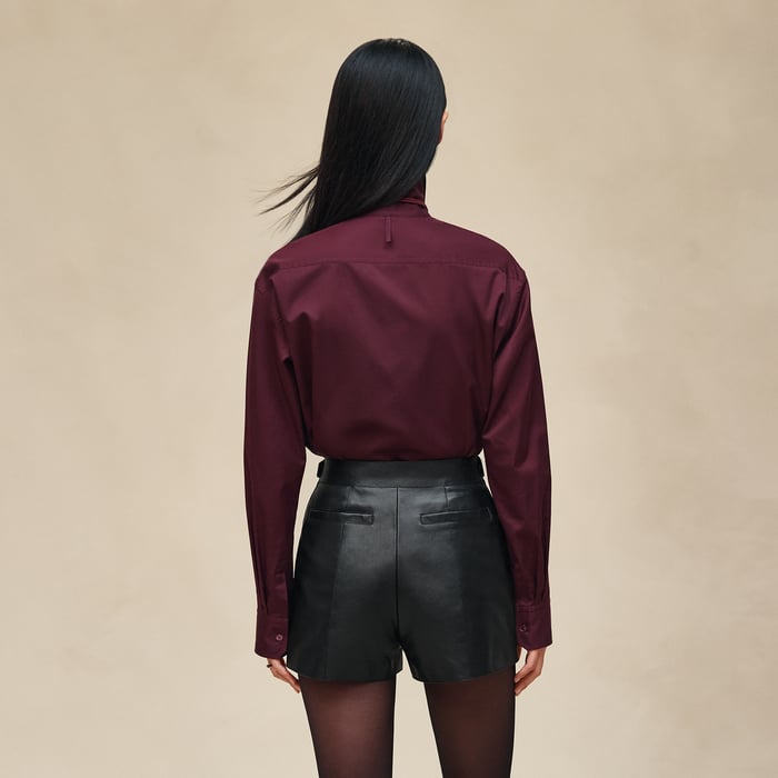 Noir Leather Shorts