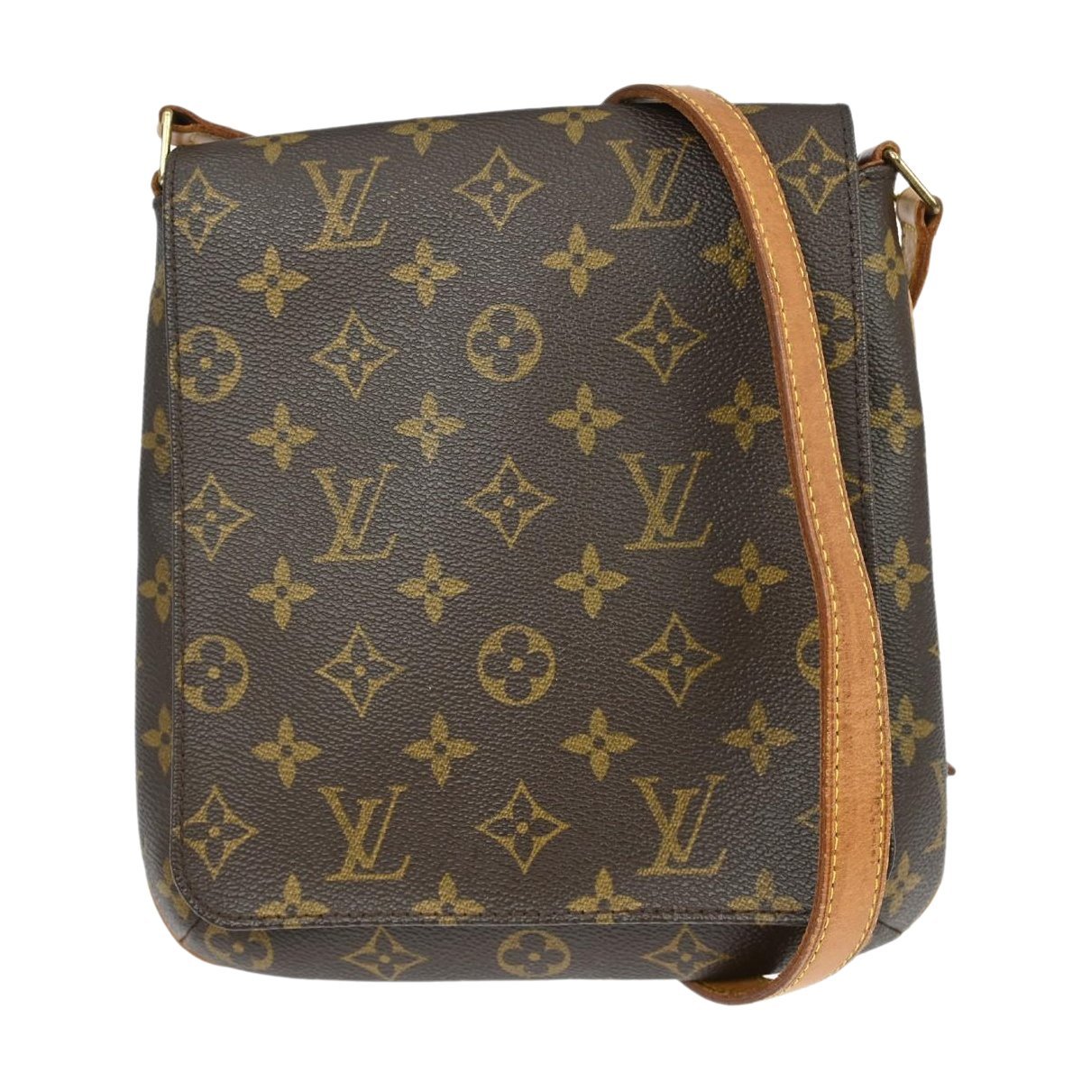 Musette cloth handbag
