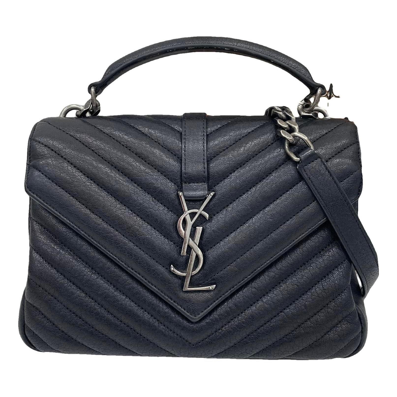Collége monogramme leather handbag
