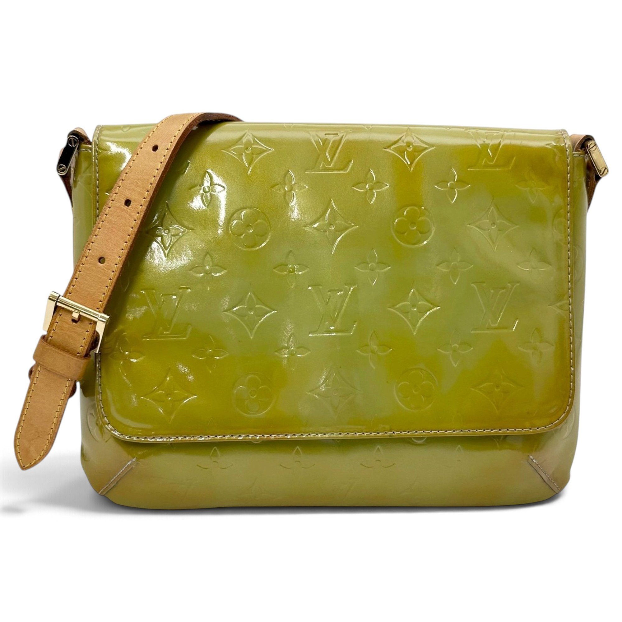 Thompson patent leather crossbody bag