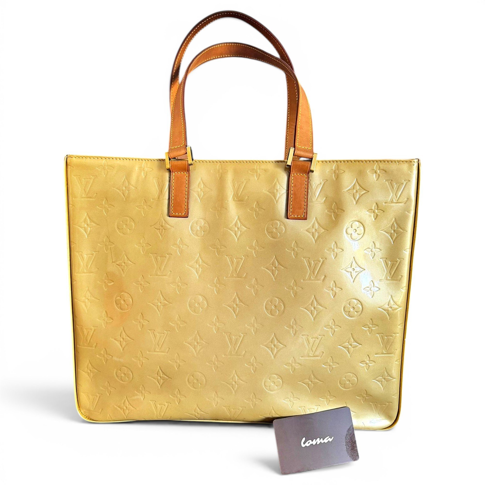 Houston patent leather handbag