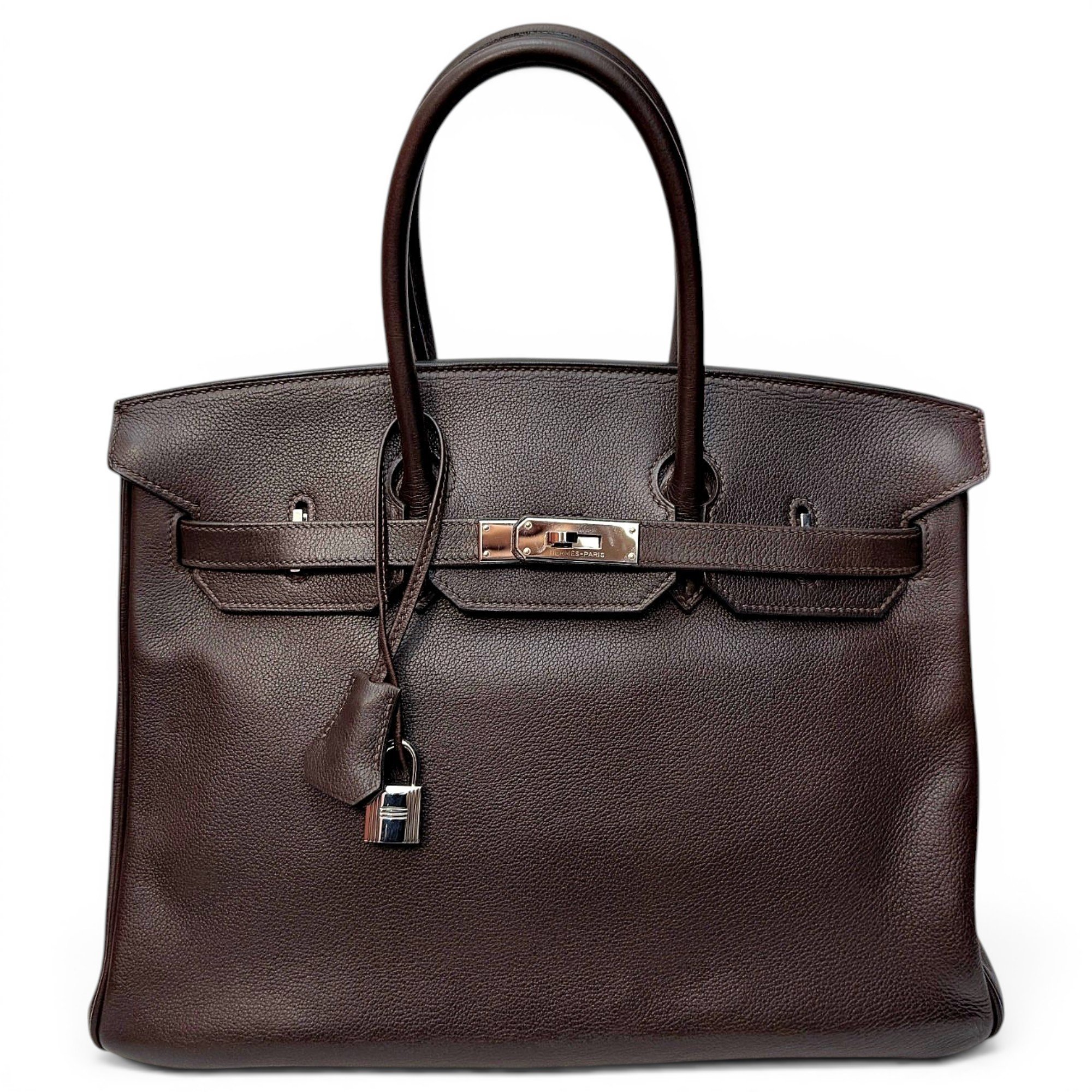 Birkin 35 leather handbag