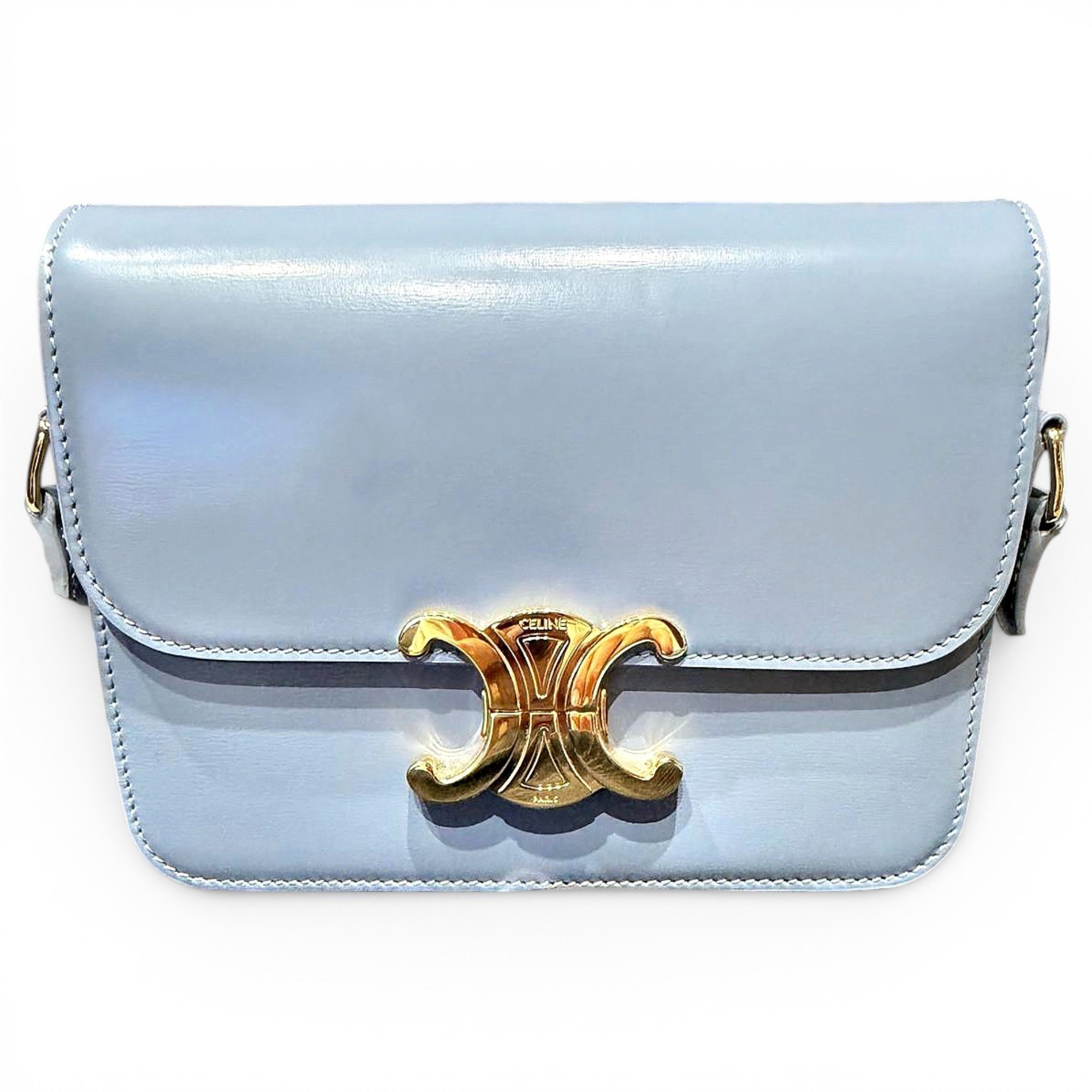 Triomphe leather handbag