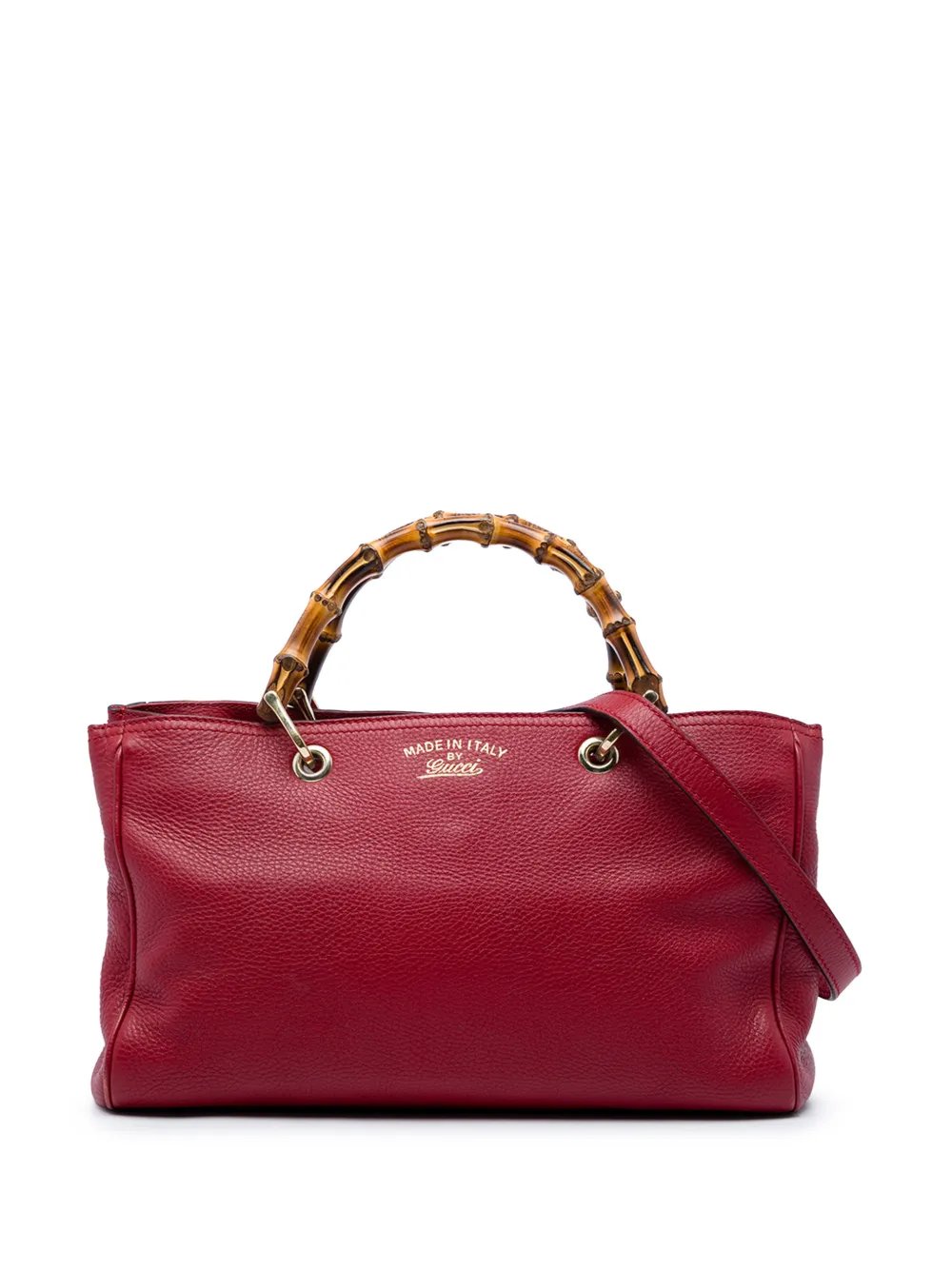 2016-2026 Medium Calfskin Bamboo Shopper satchel
