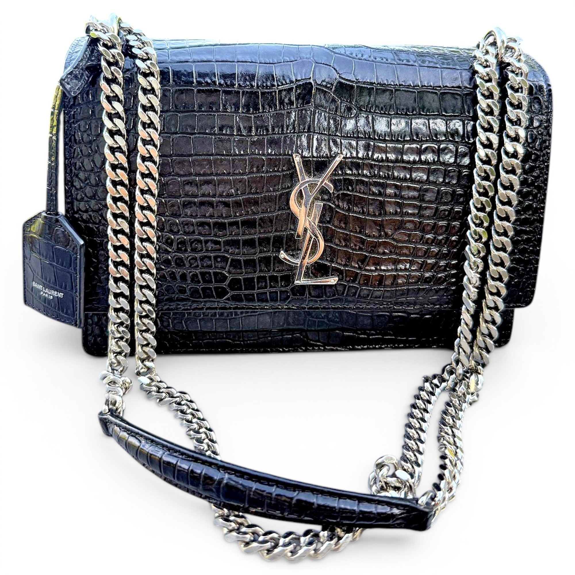 Sunset leather crossbody bag
