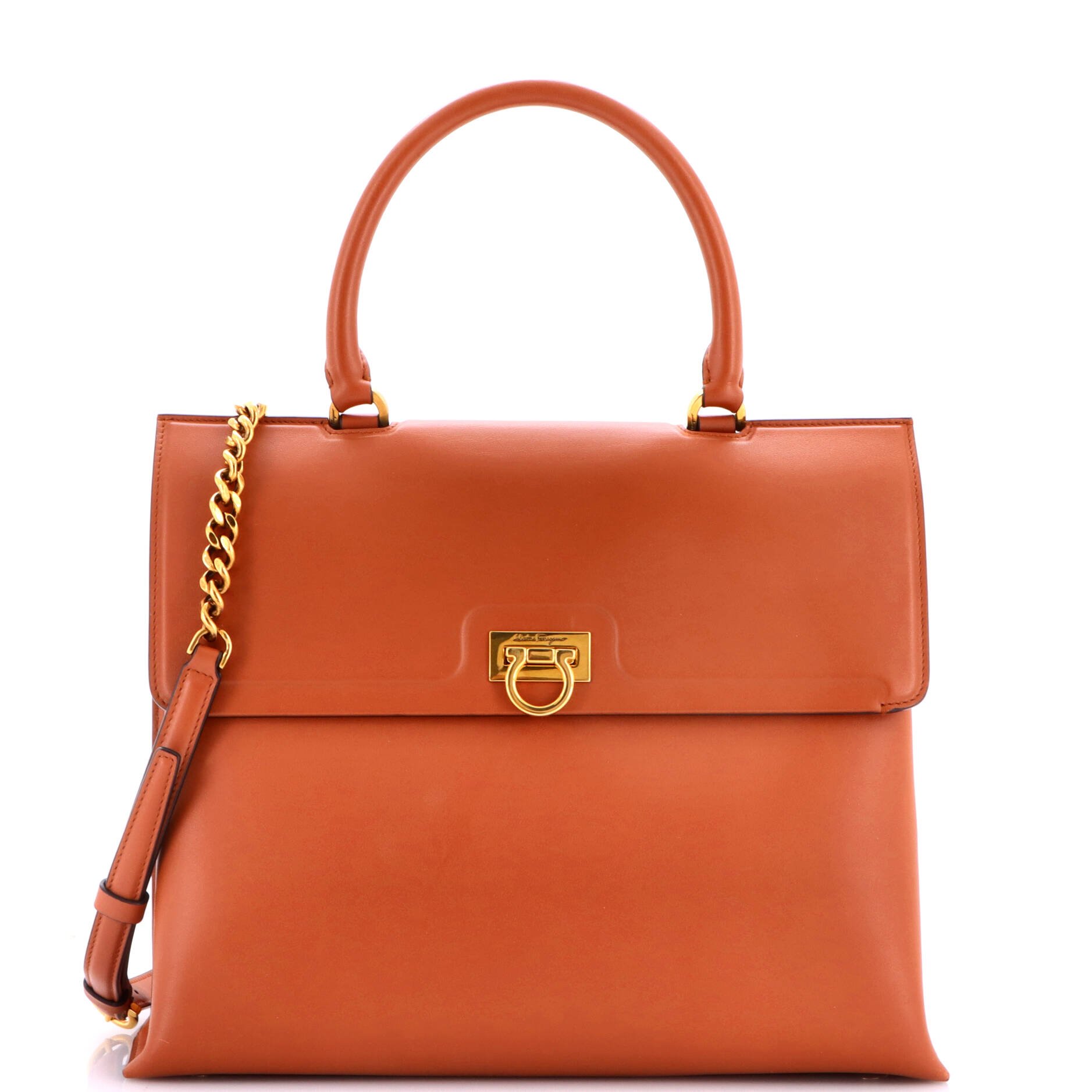 Trifolio Top Handle Bag Leather Medium