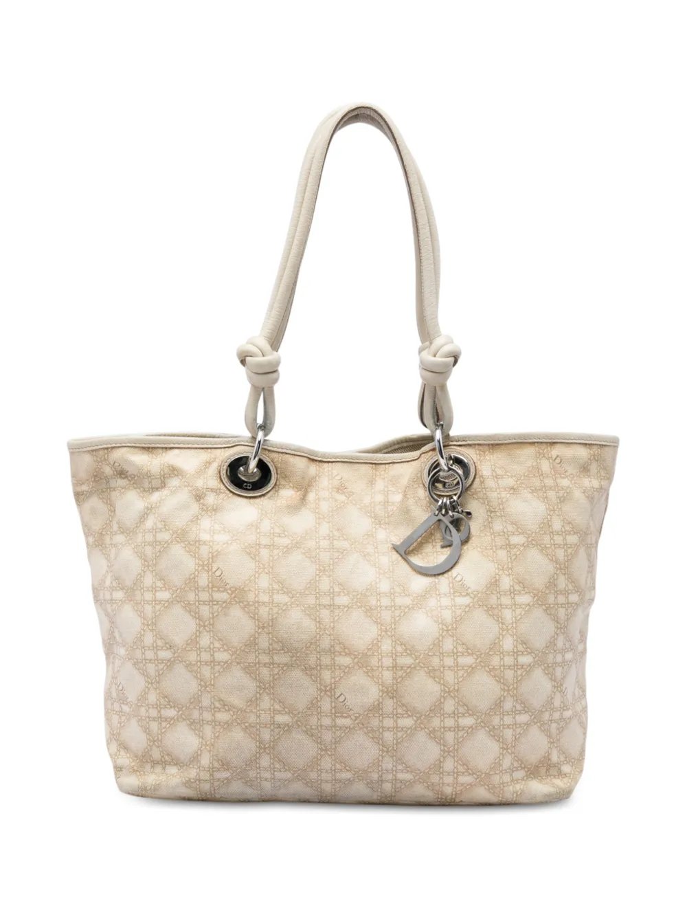 2008 Large Canvas Cannage Print Cherie Shopper tote bag