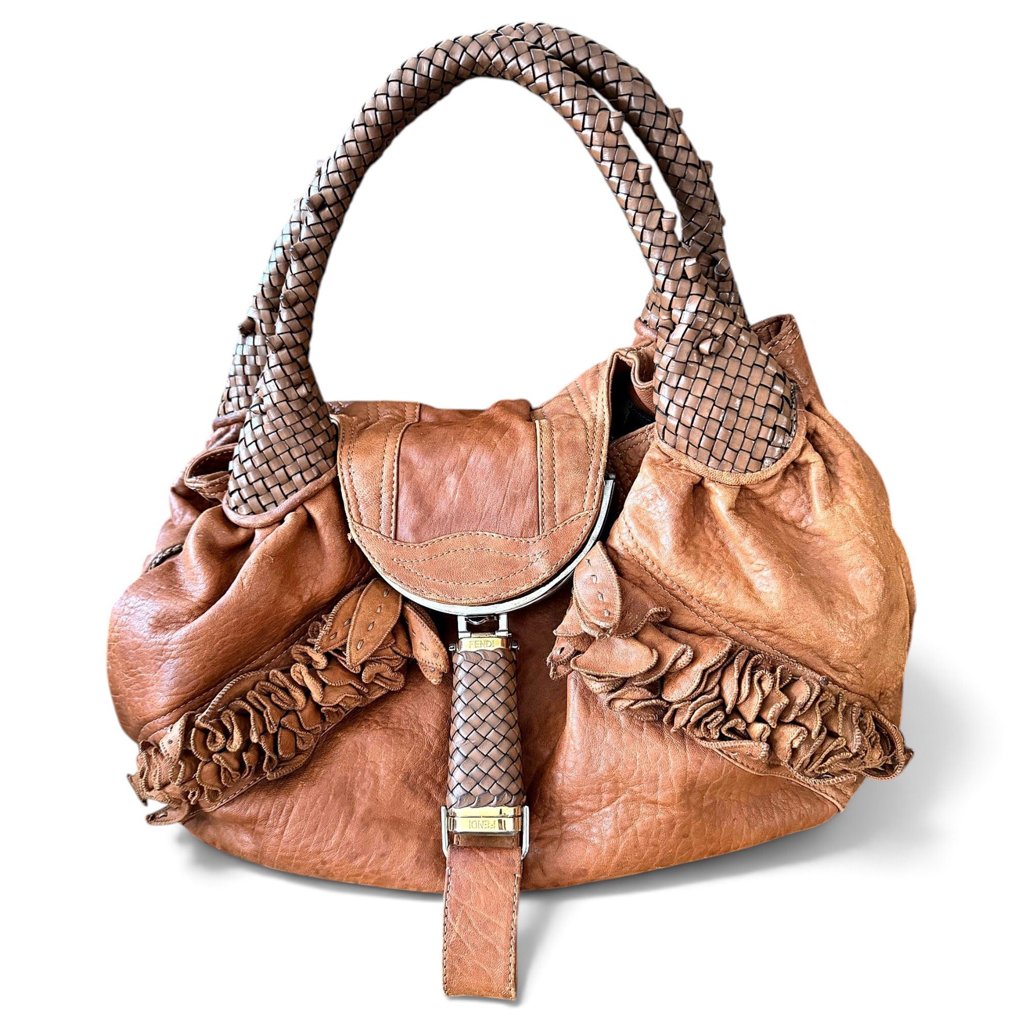 Spy leather handbag