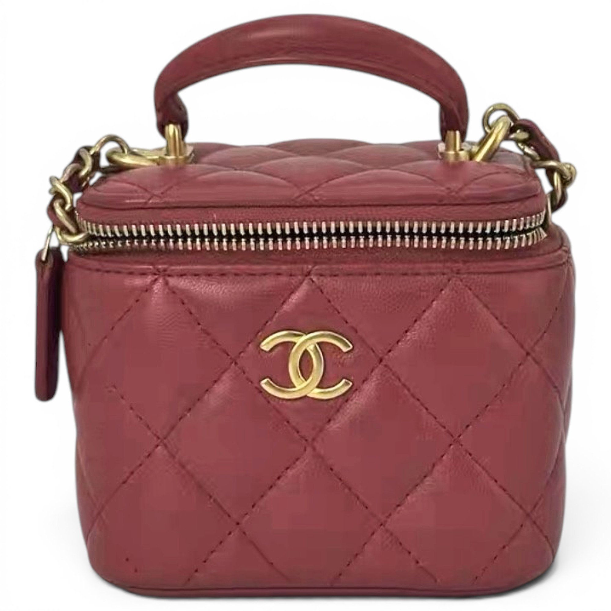 Trendy CC Vanity leather handbag