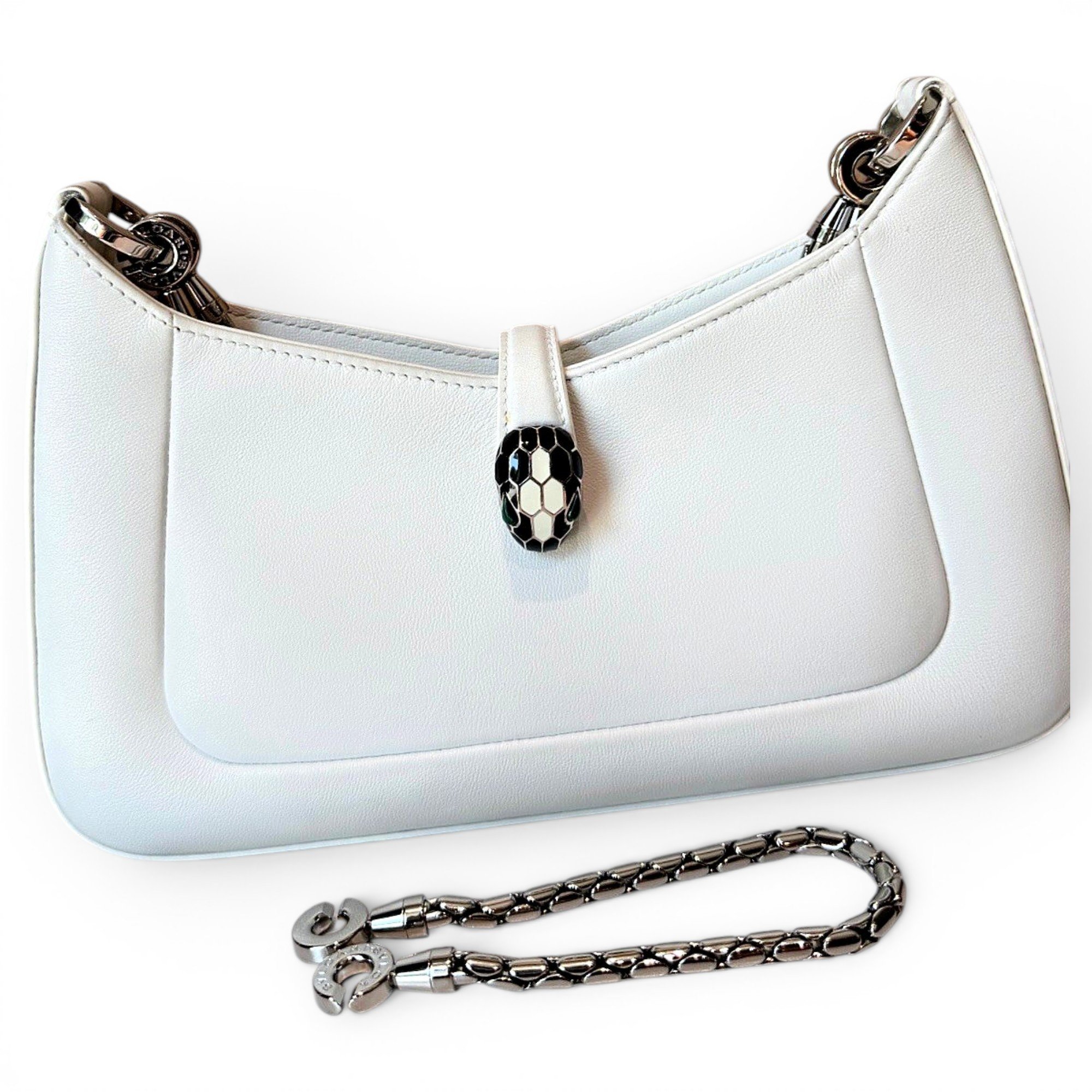 Serpenti leather handbag