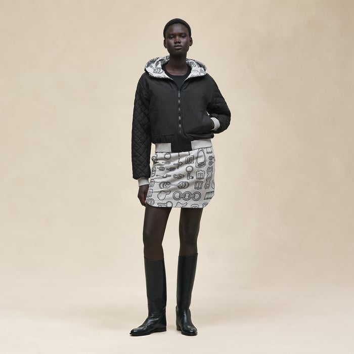 Gris Byzantin "Cahier Du Colporteur" Reversible Jacket