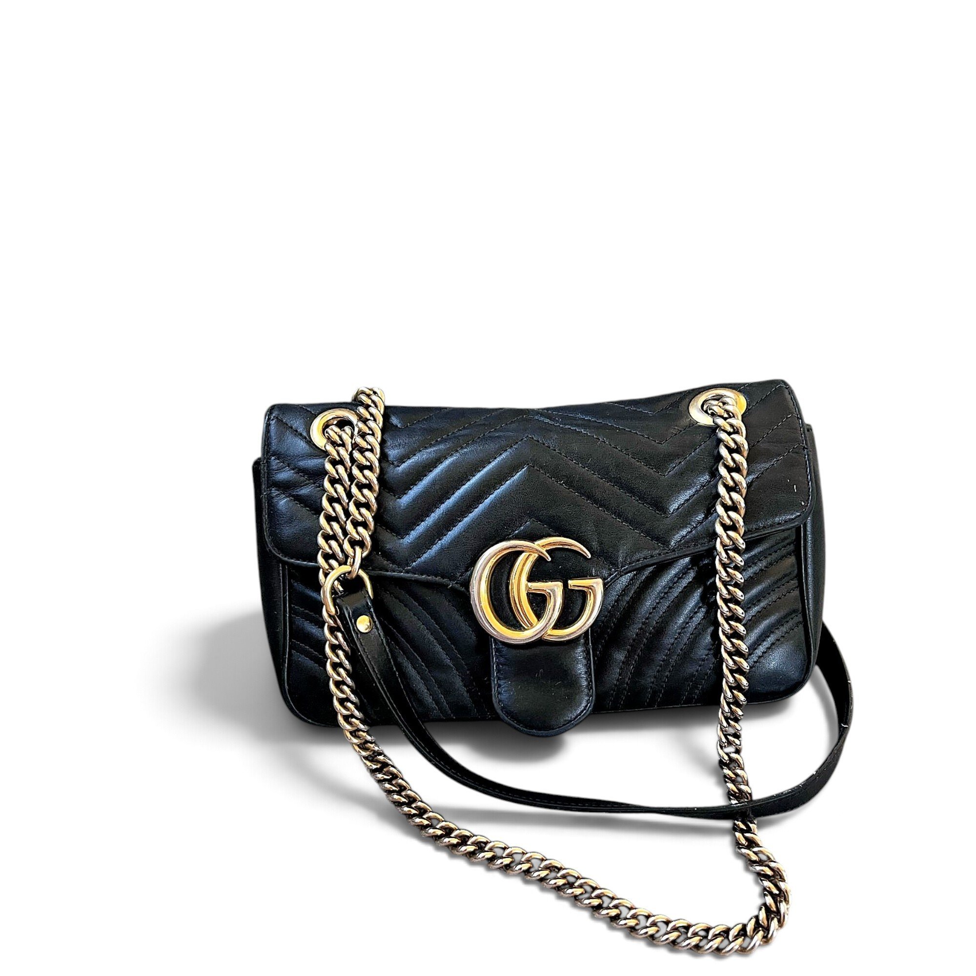 GG Marmont Chain Flap leather handbag