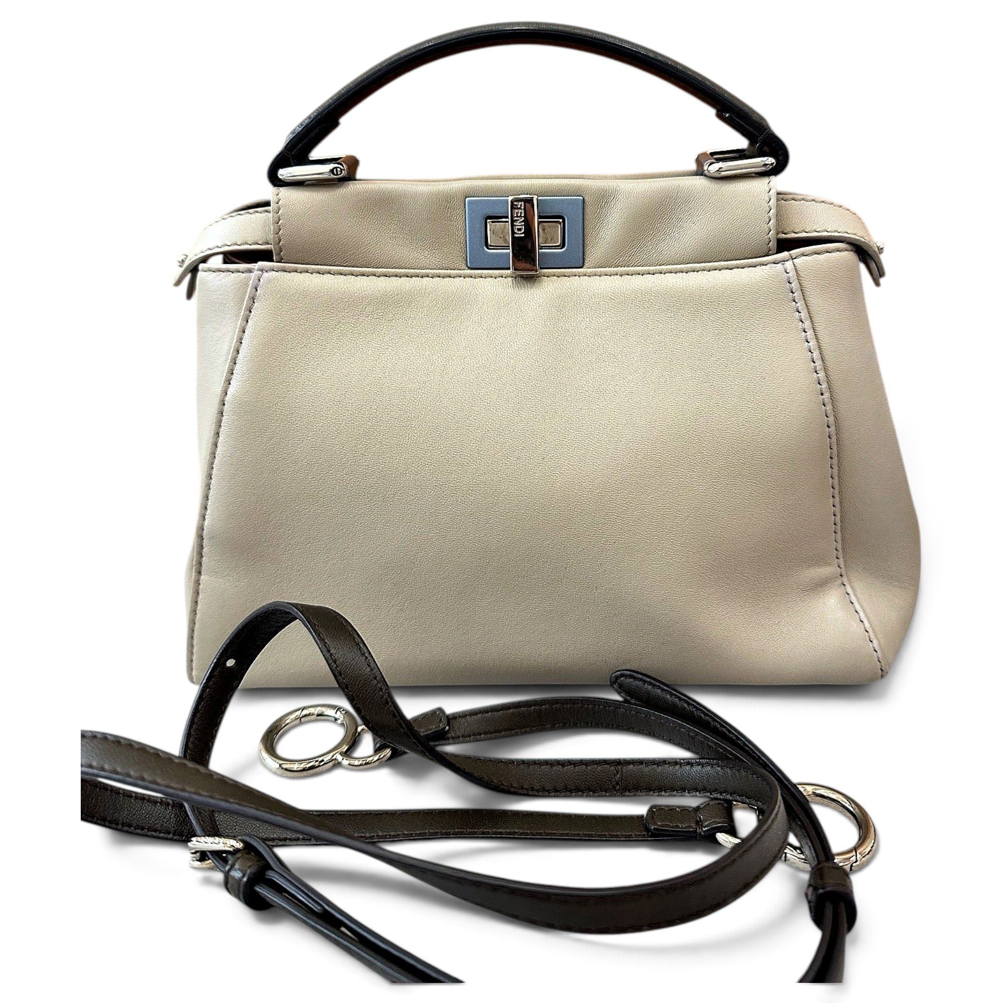 Peekaboo leather handbag