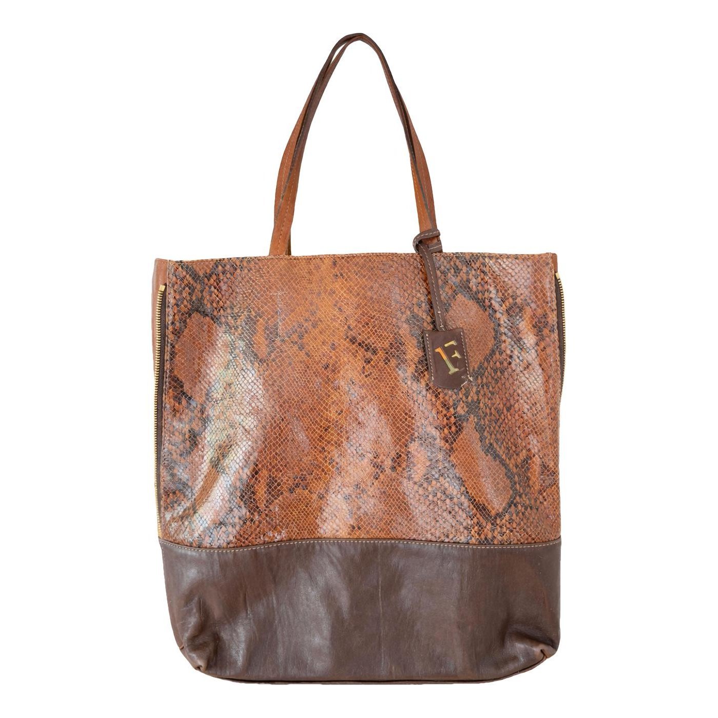 Leather tote