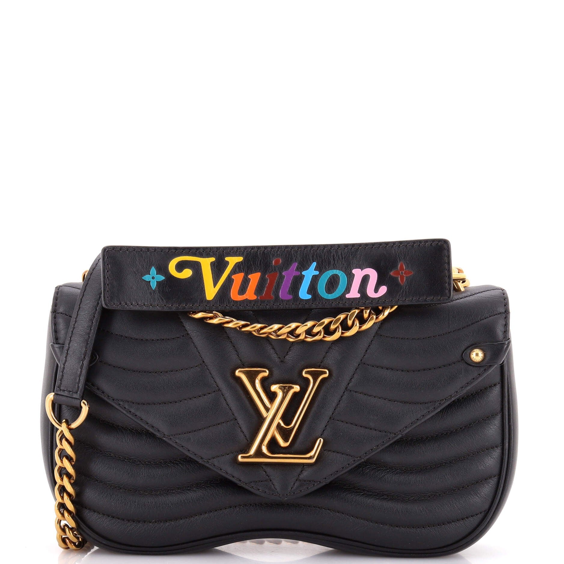 Louis Vuitton New Wave Chain Bag Quilted Leather MM