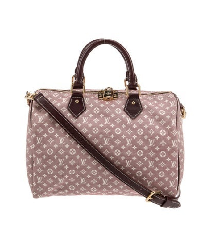 Louis Vuitton Vuitton Monogram Mini Lin Speedy Bandouliere 30
