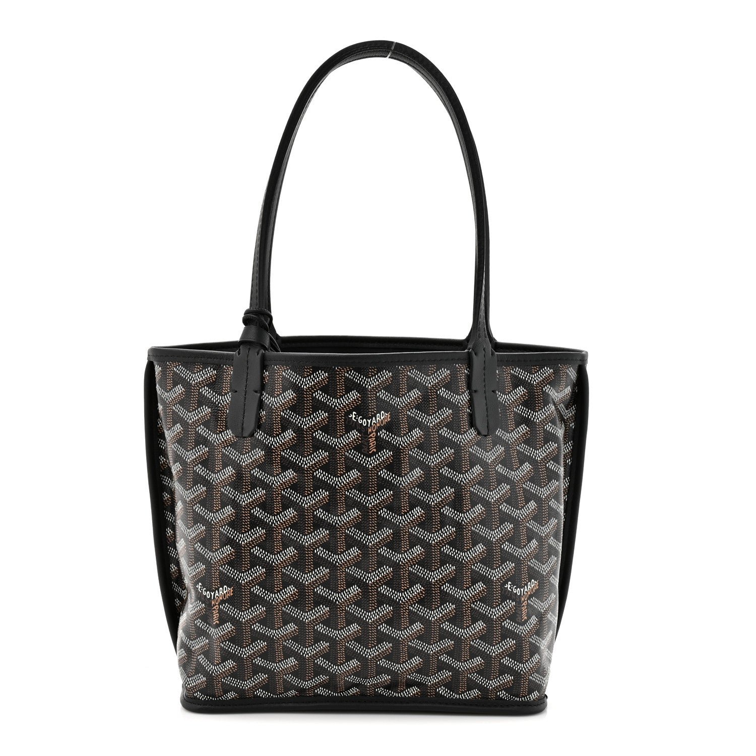 Goyardine Reversible Mini Anjou Black