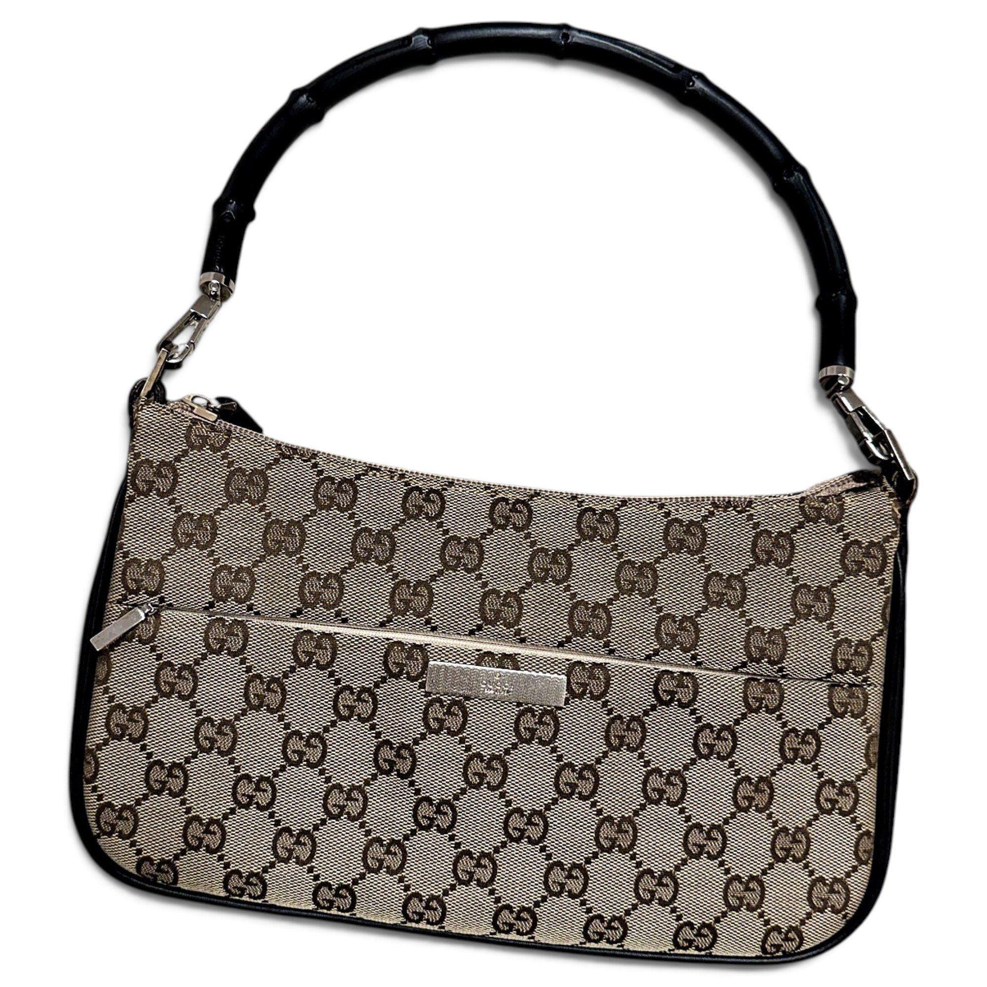 Bamboo Frame Satchel leather handbag