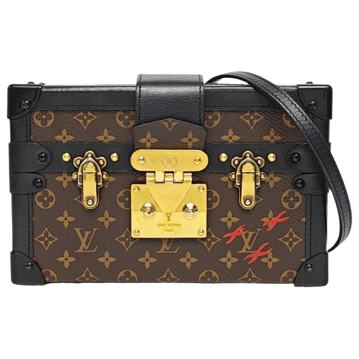 Petite Malle leather crossbody bag