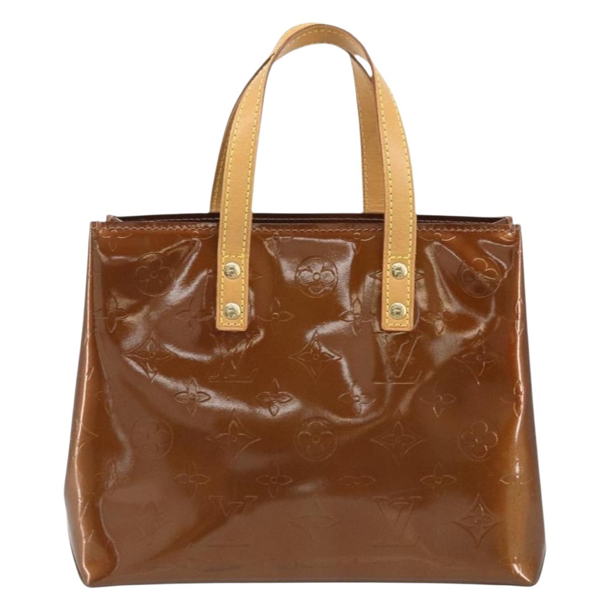 Reade patent leather handbag
