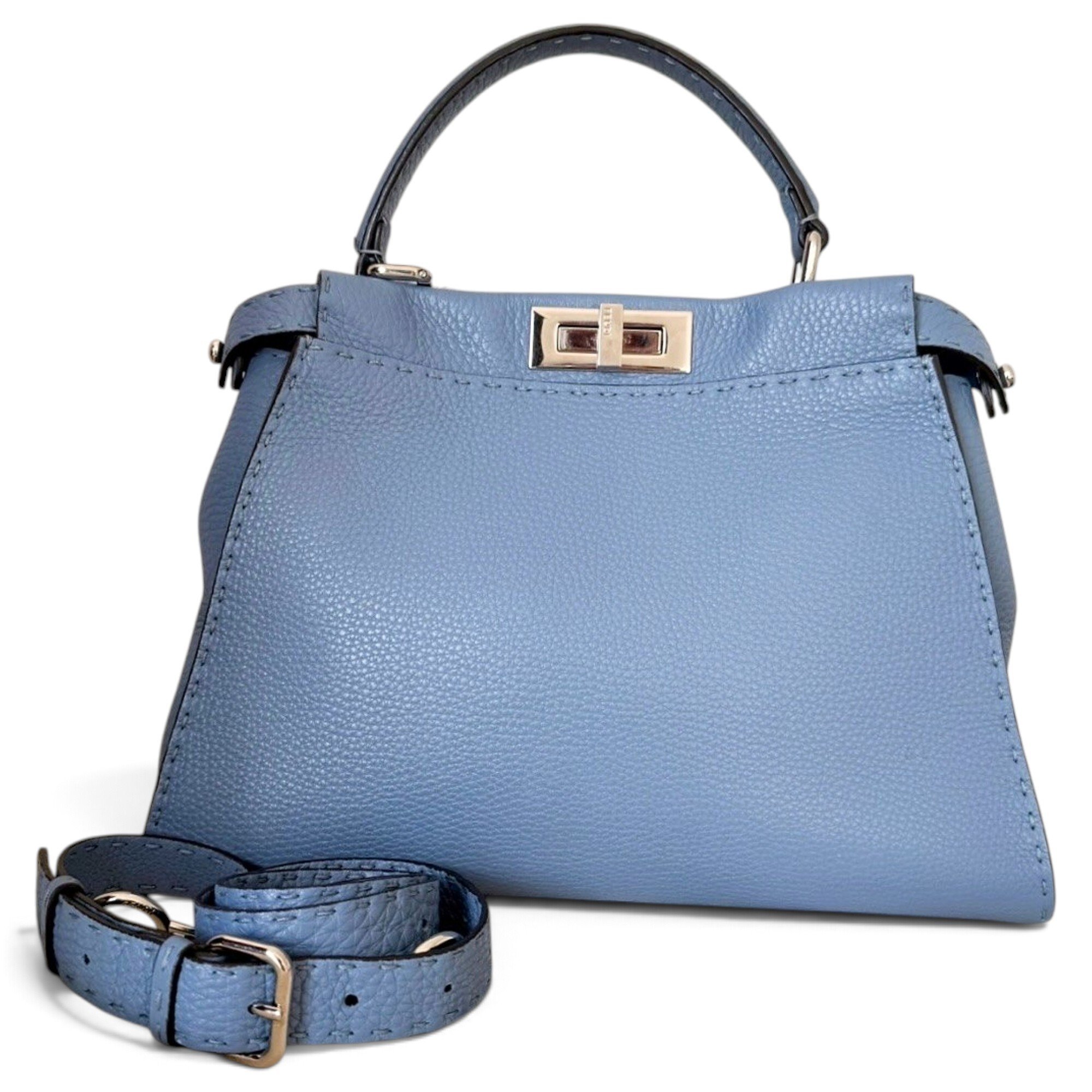 Peekaboo leather handbag