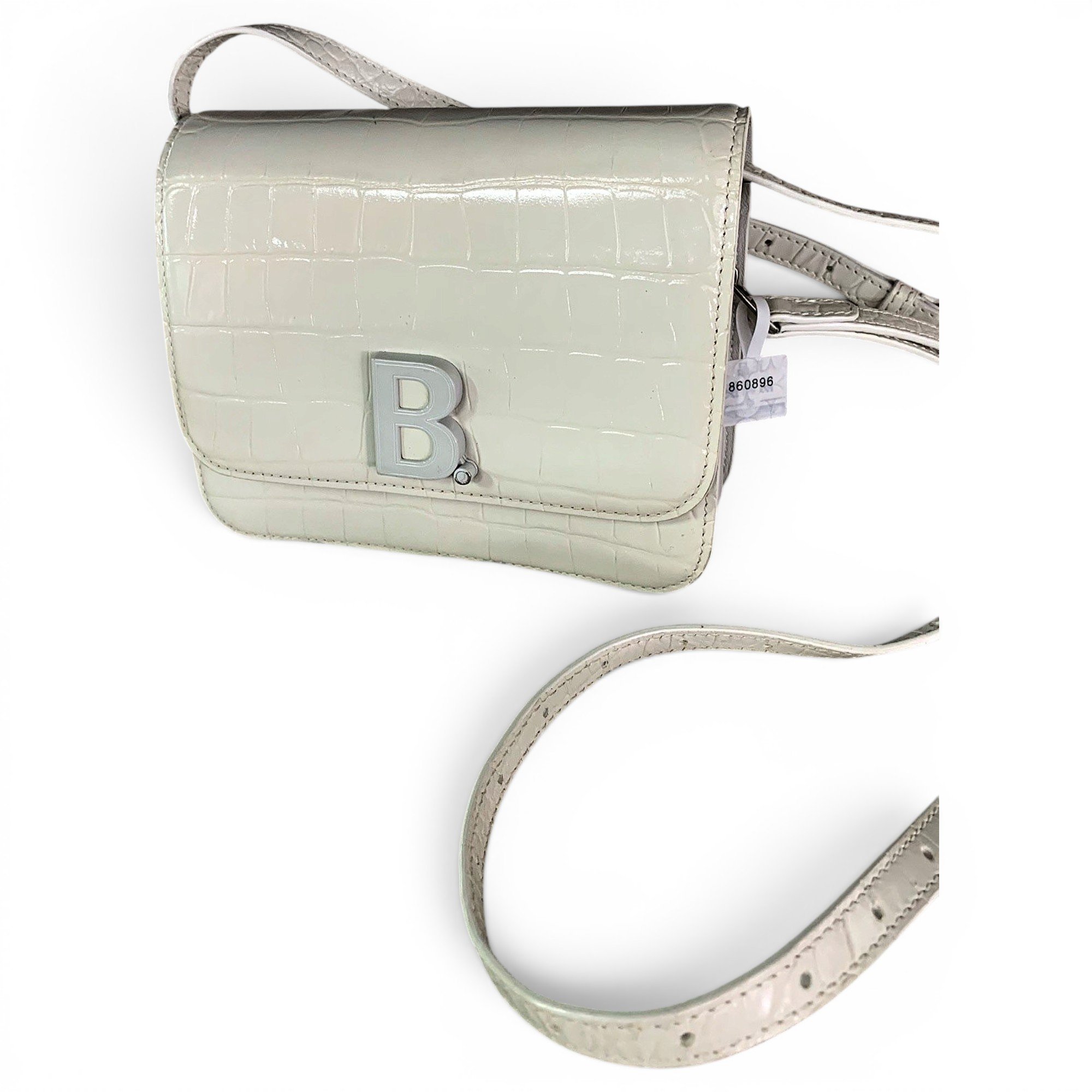 B leather handbag