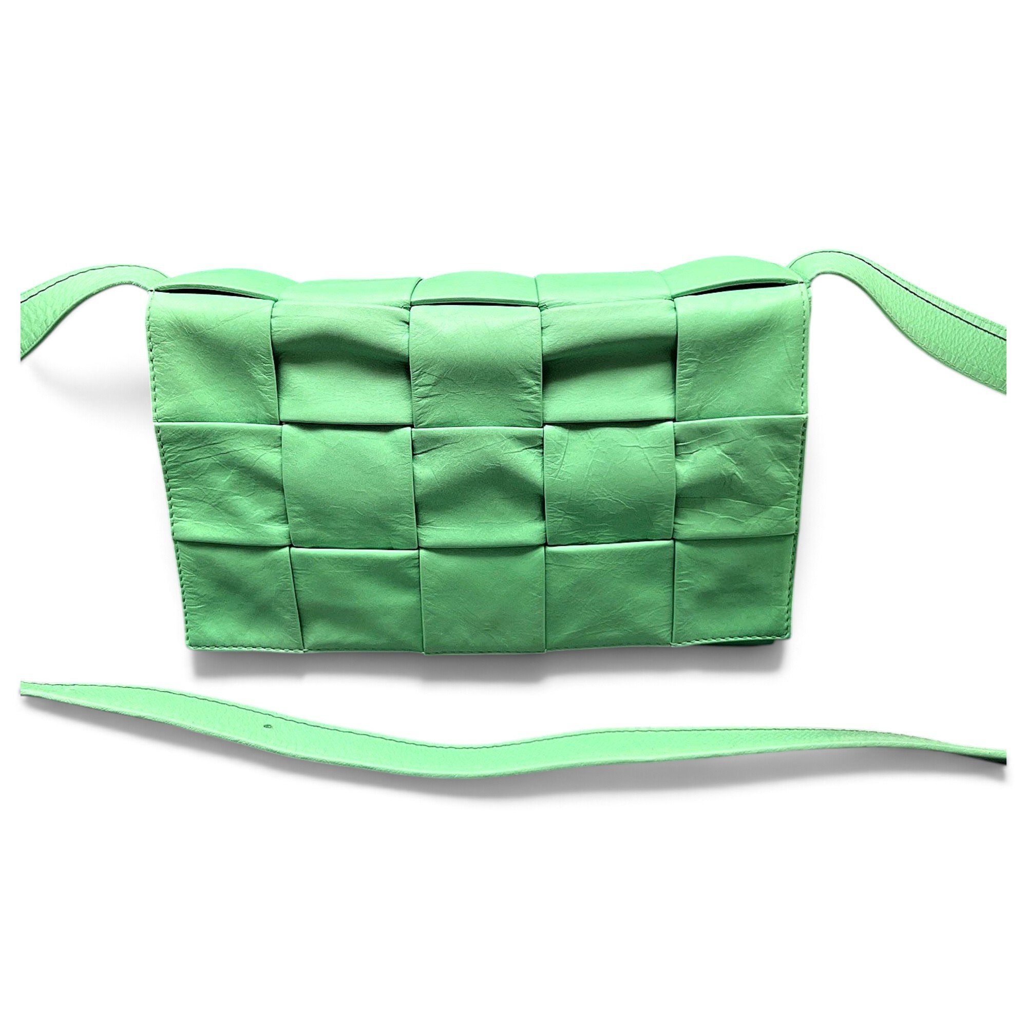Cassette leather handbag