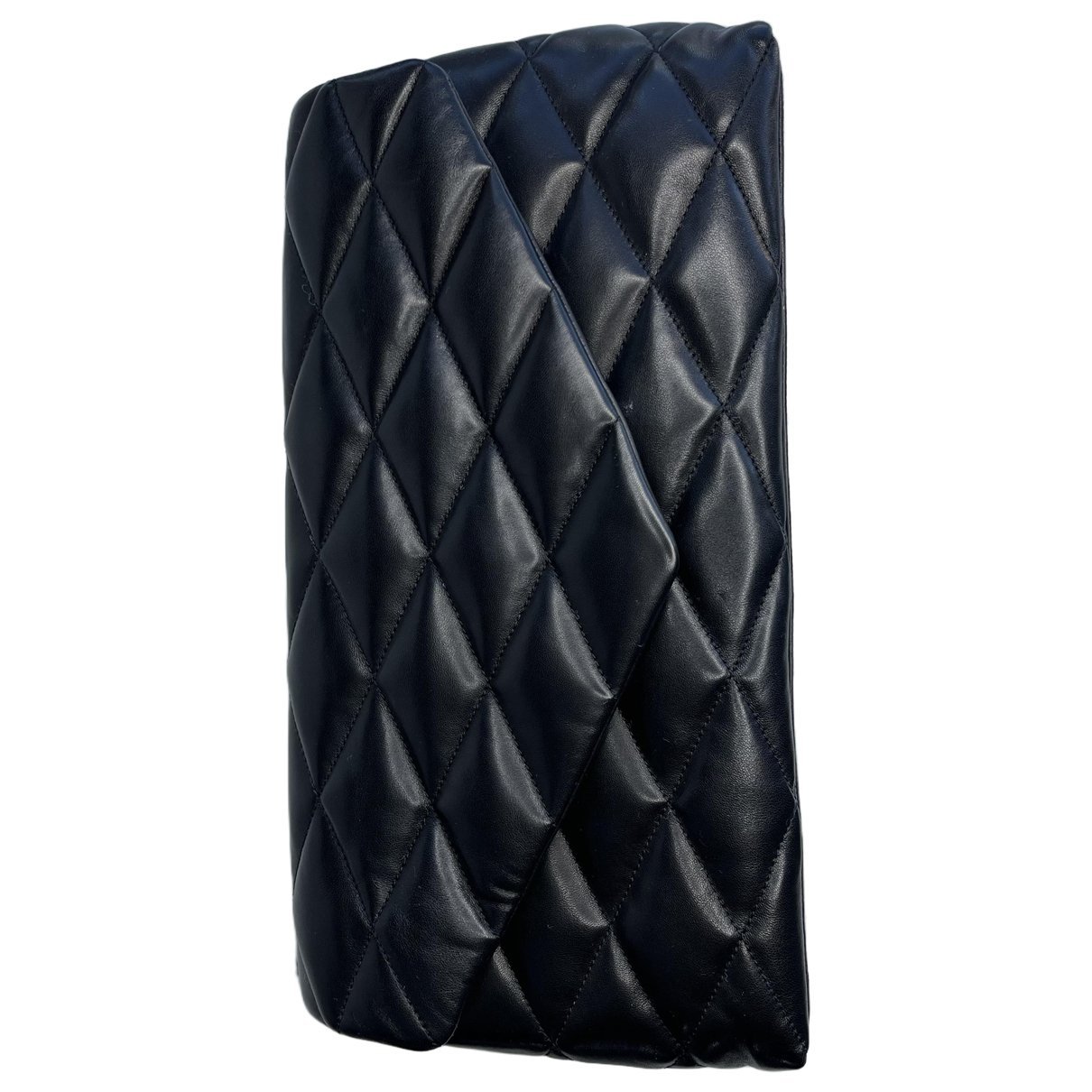 Leather clutch bag