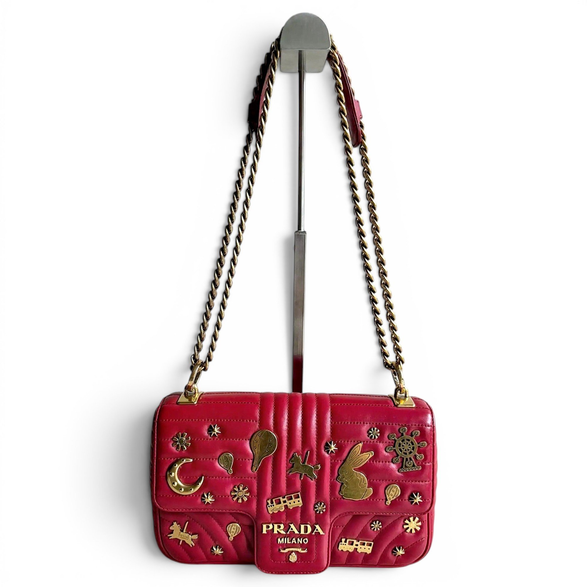 Diagramme leather handbag
