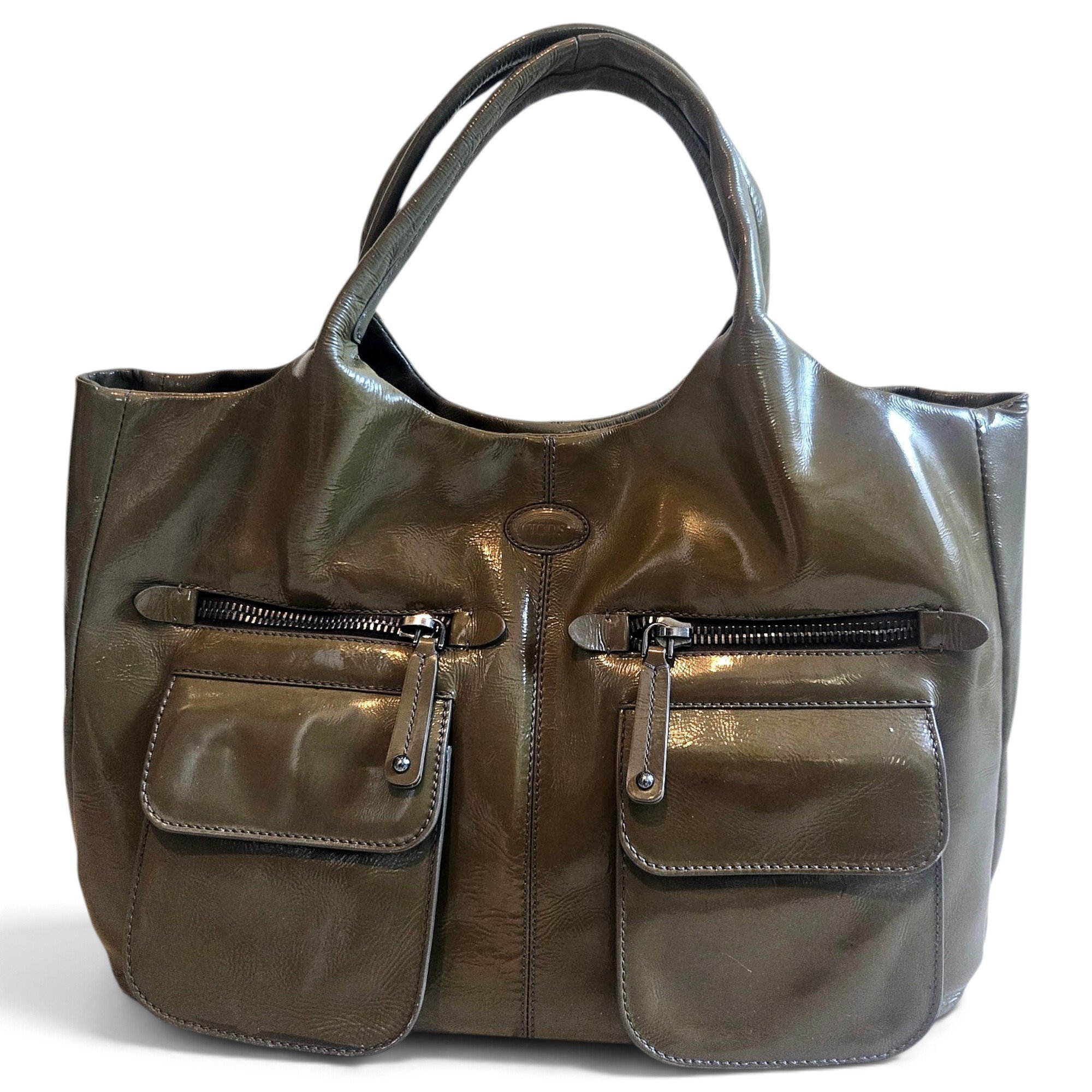 Leather tote