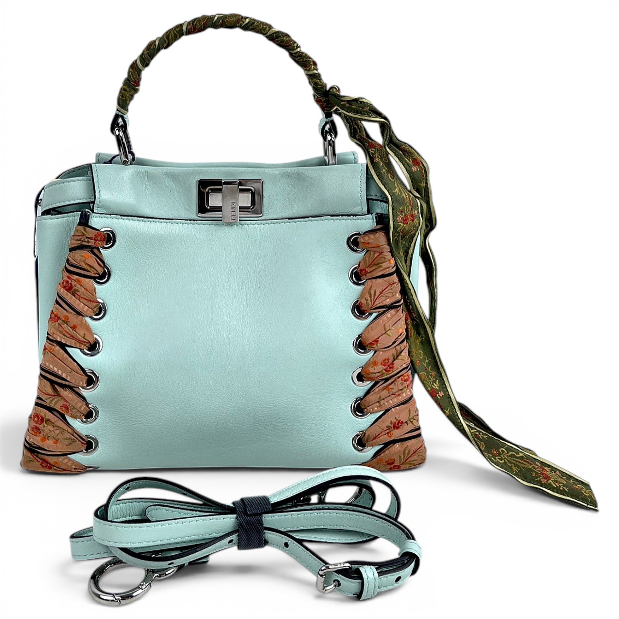 Peekaboo leather handbag