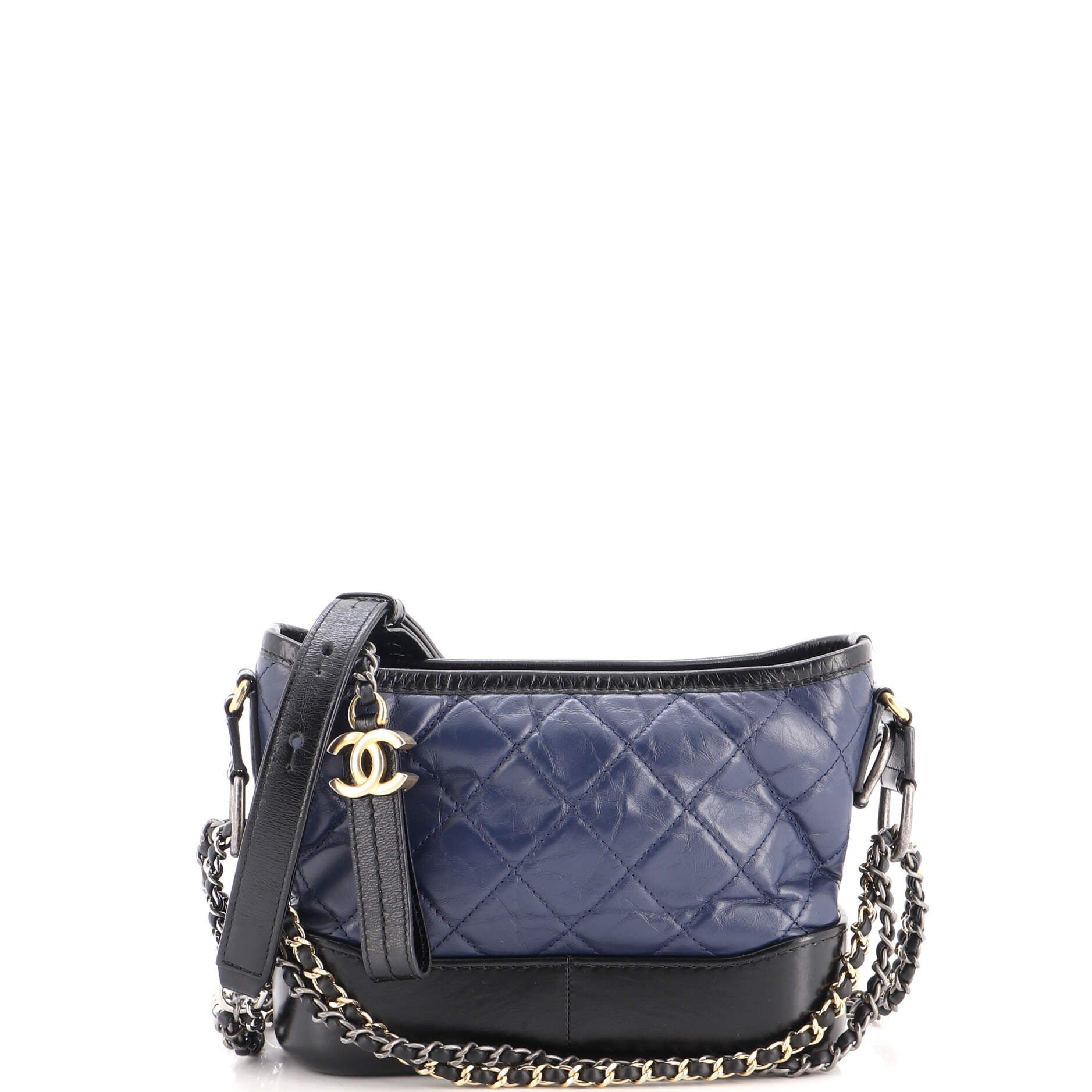 Gabrielle Hobo Quilted Aged Calfskin Small