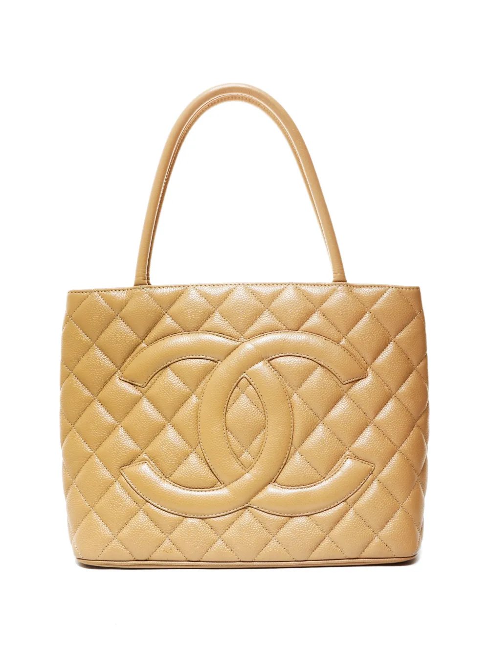 1997-1999 Medallion caviar leather tote bag