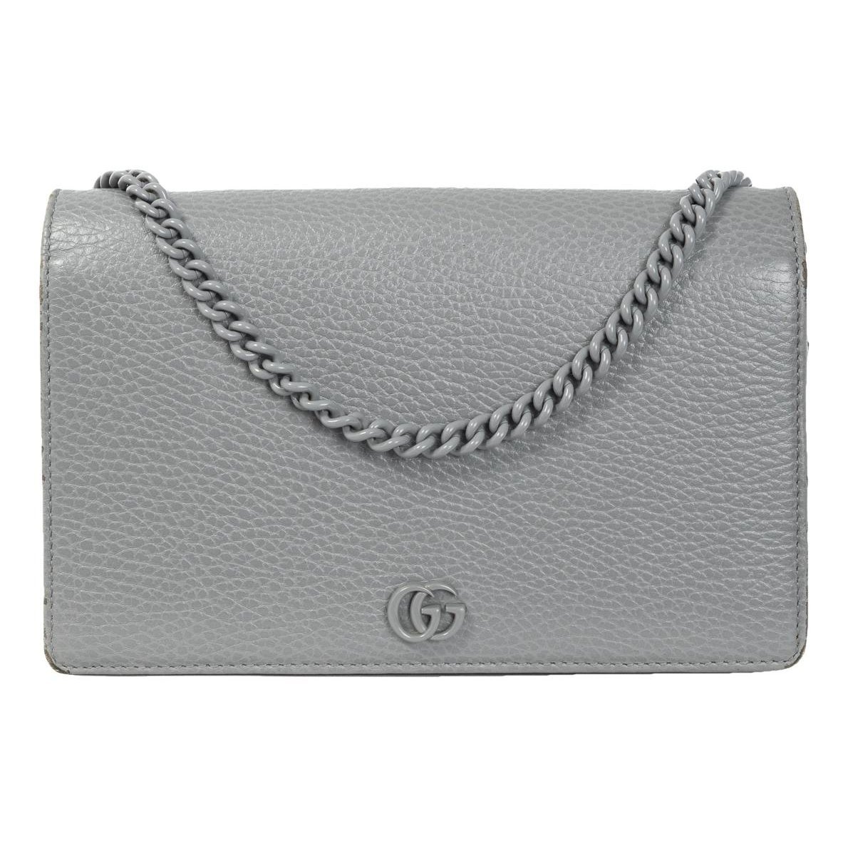 GG Marmont Chain Flap Wallet leather crossbody bag