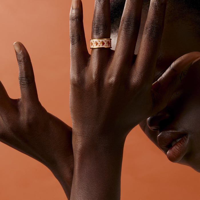 Étendard Colliers De Chien Ring, Medium Model