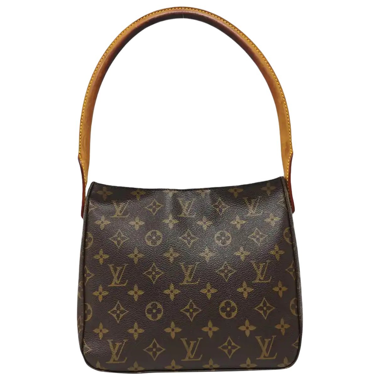 Looping leather handbag