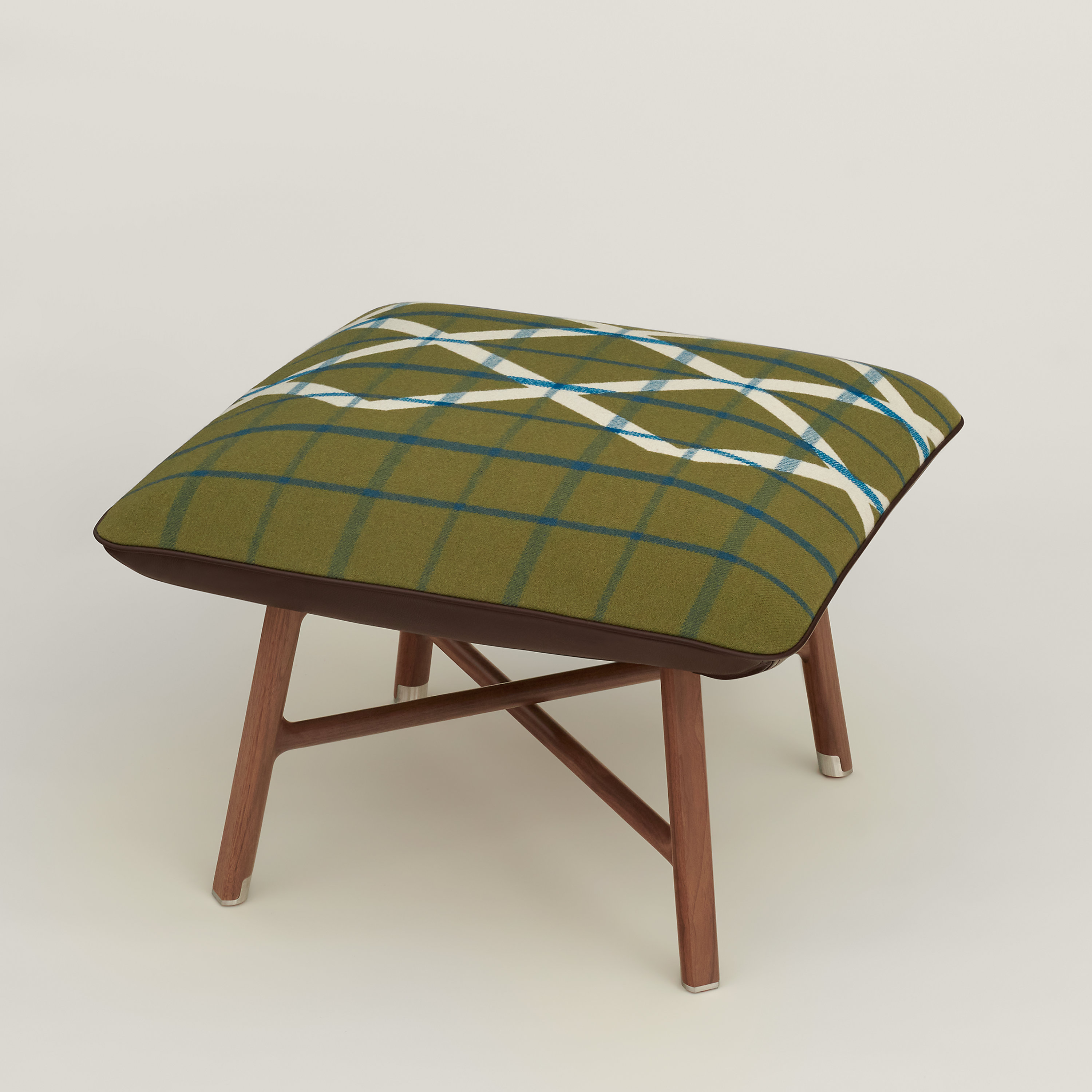 Les Necessaires d'Hermès "carre d'assise" low stool, high model
