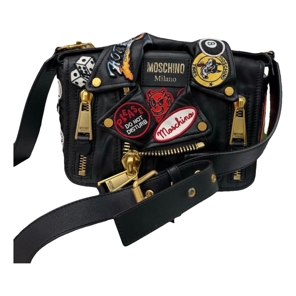 Biker leather bag