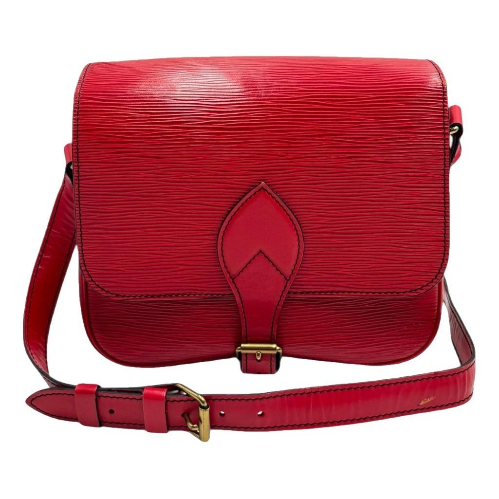 Cartouchière leather crossbody bag