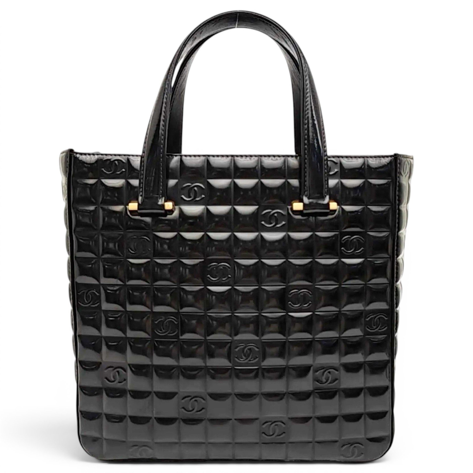 Patent leather tote