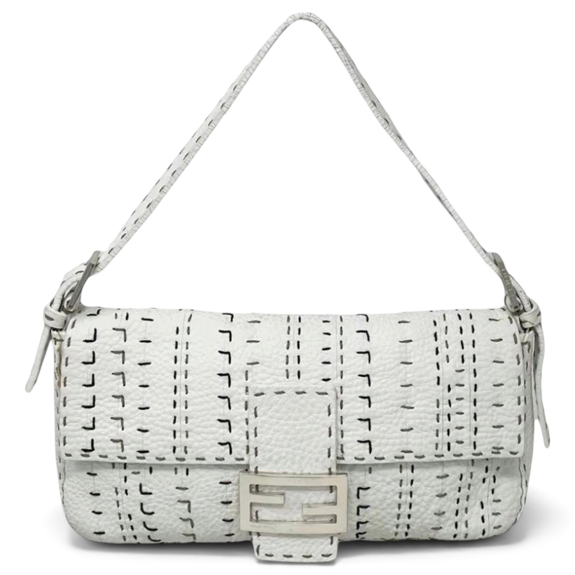 Baguette leather handbag