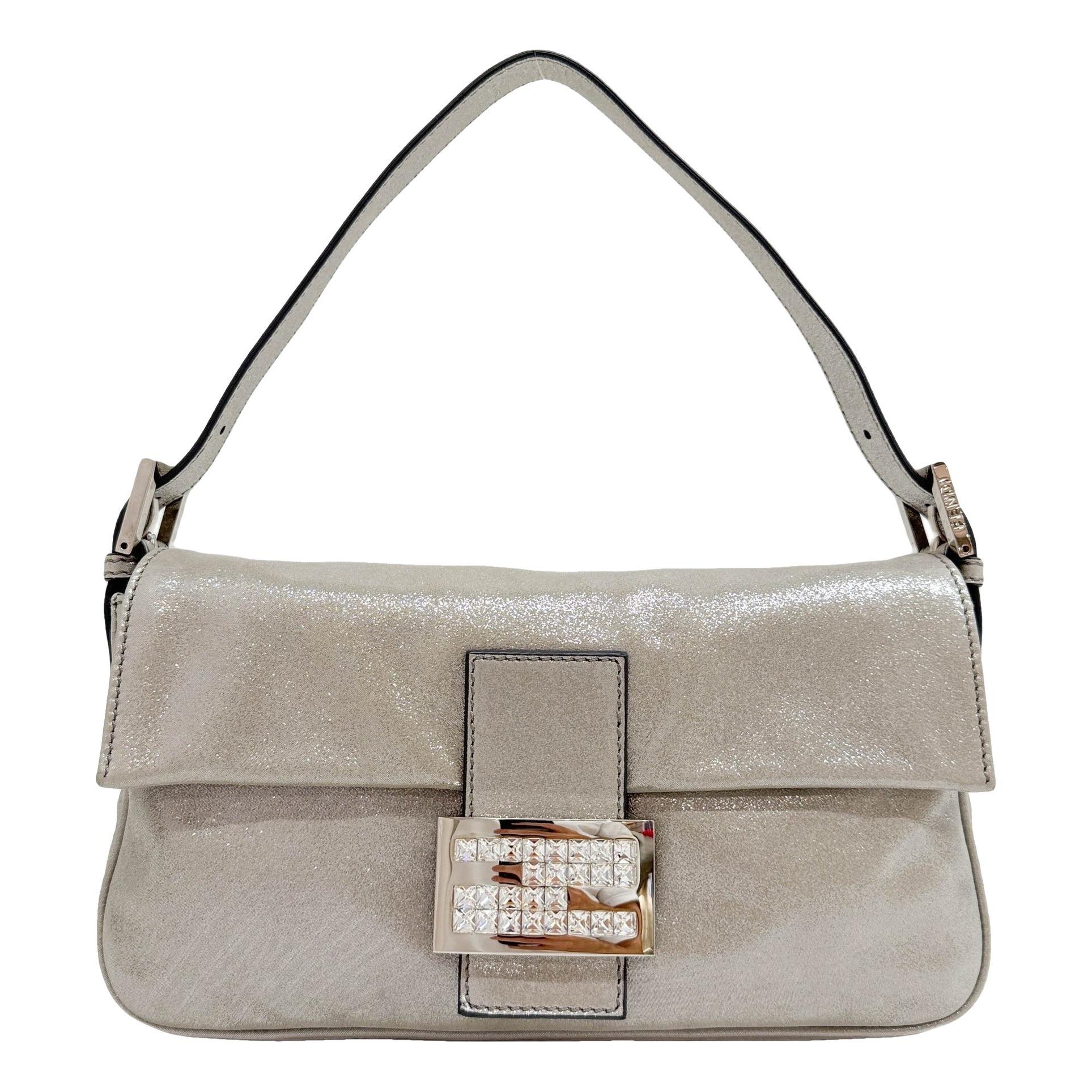 Baguette leather handbag
