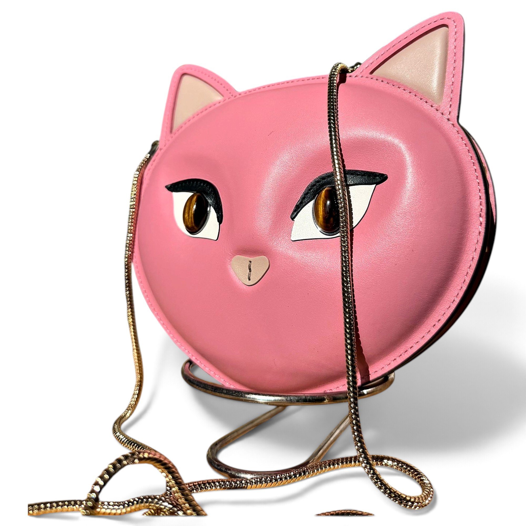 Leather clutch bag