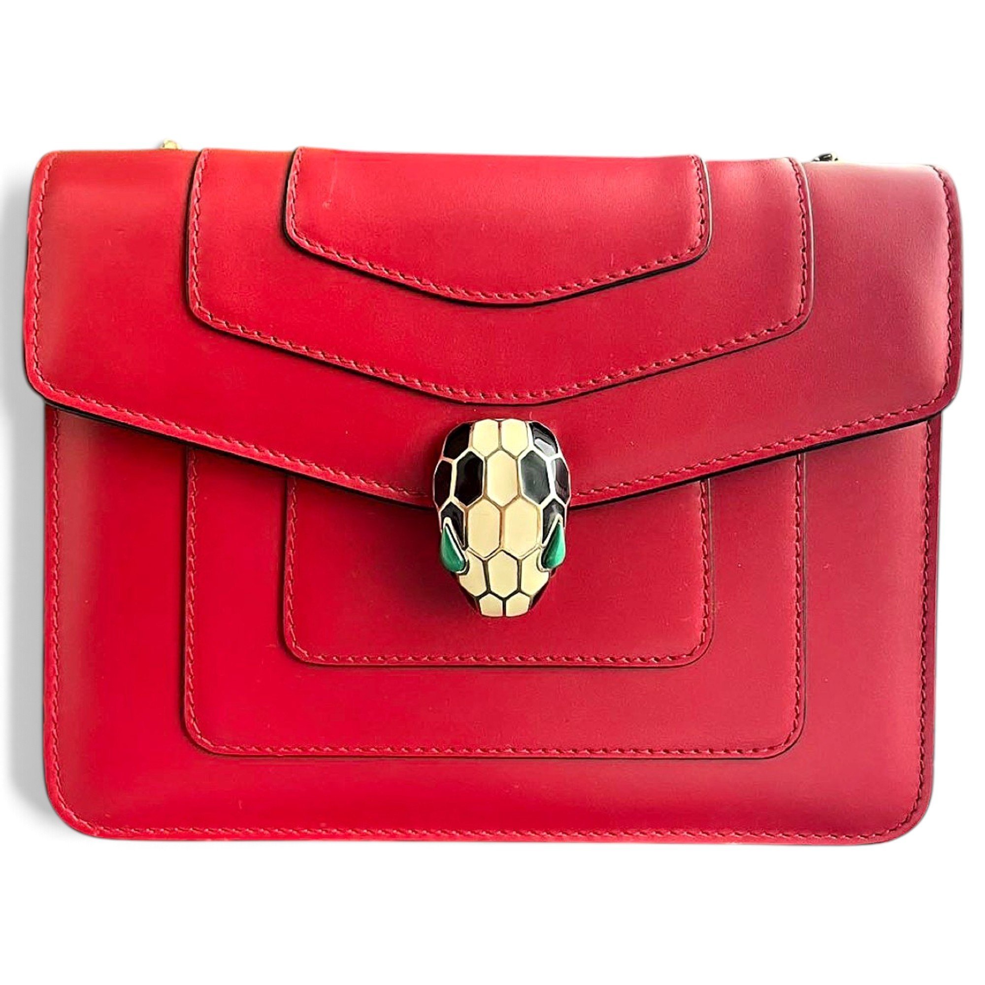 Serpenti leather crossbody bag