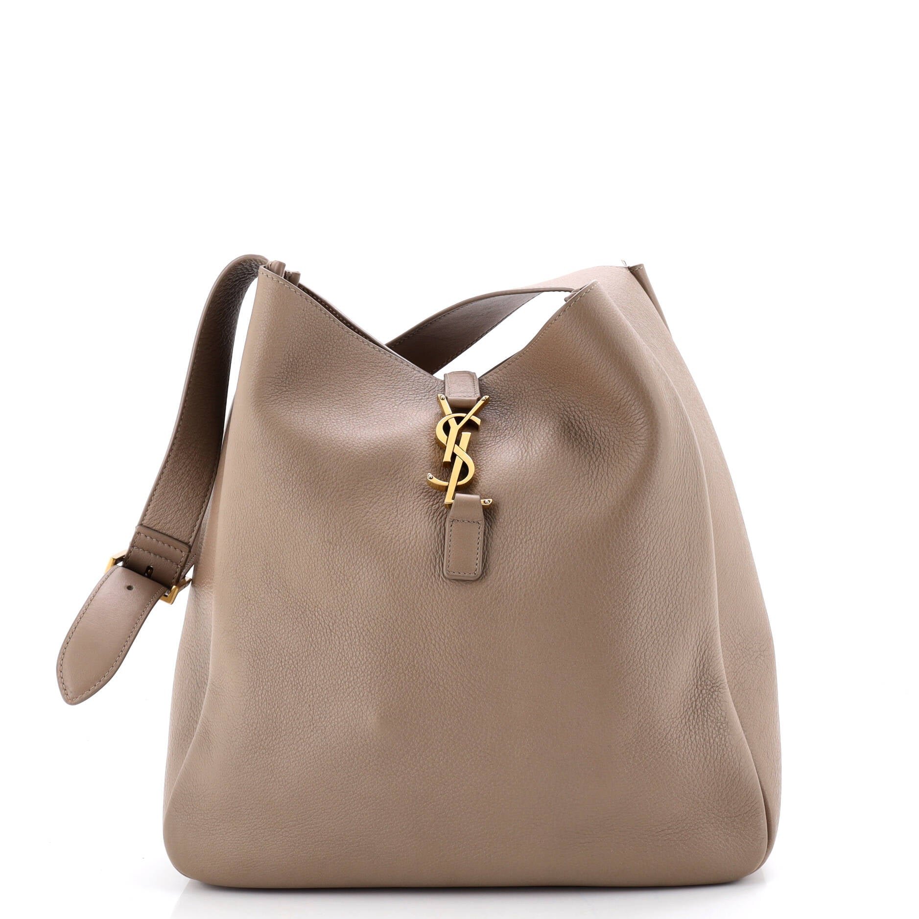 Saint Laurent Le 5 a 7 Supple Hobo Leather Large