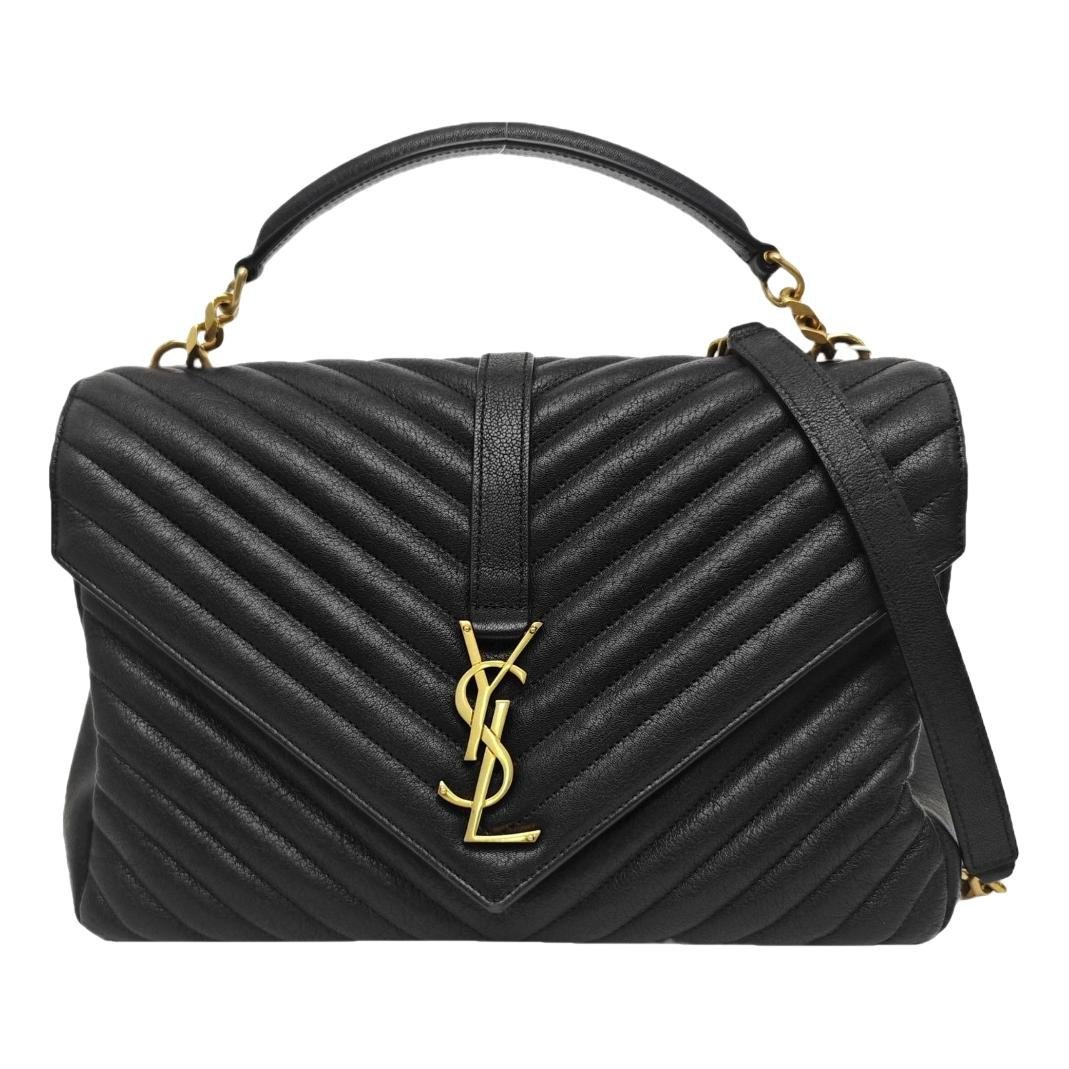 Collége monogramme leather handbag
