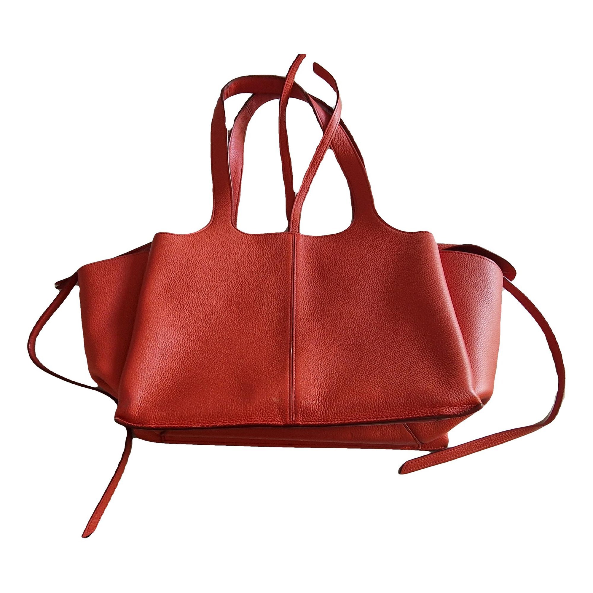 Tri-Fold leather handbag