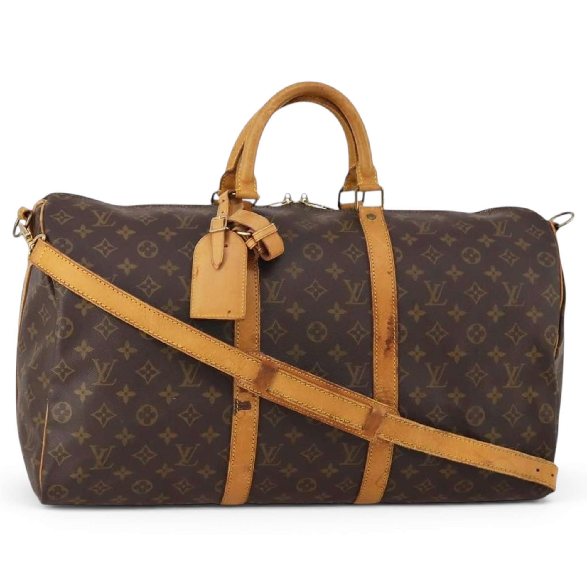 Louis Vuitton Keepall leather 24h bag