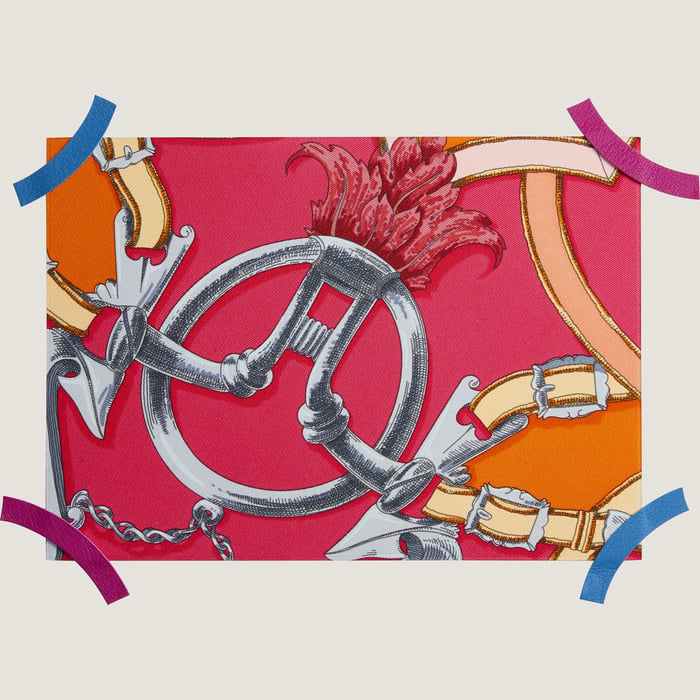 Rouge Adhesive Tape In Calfskin
