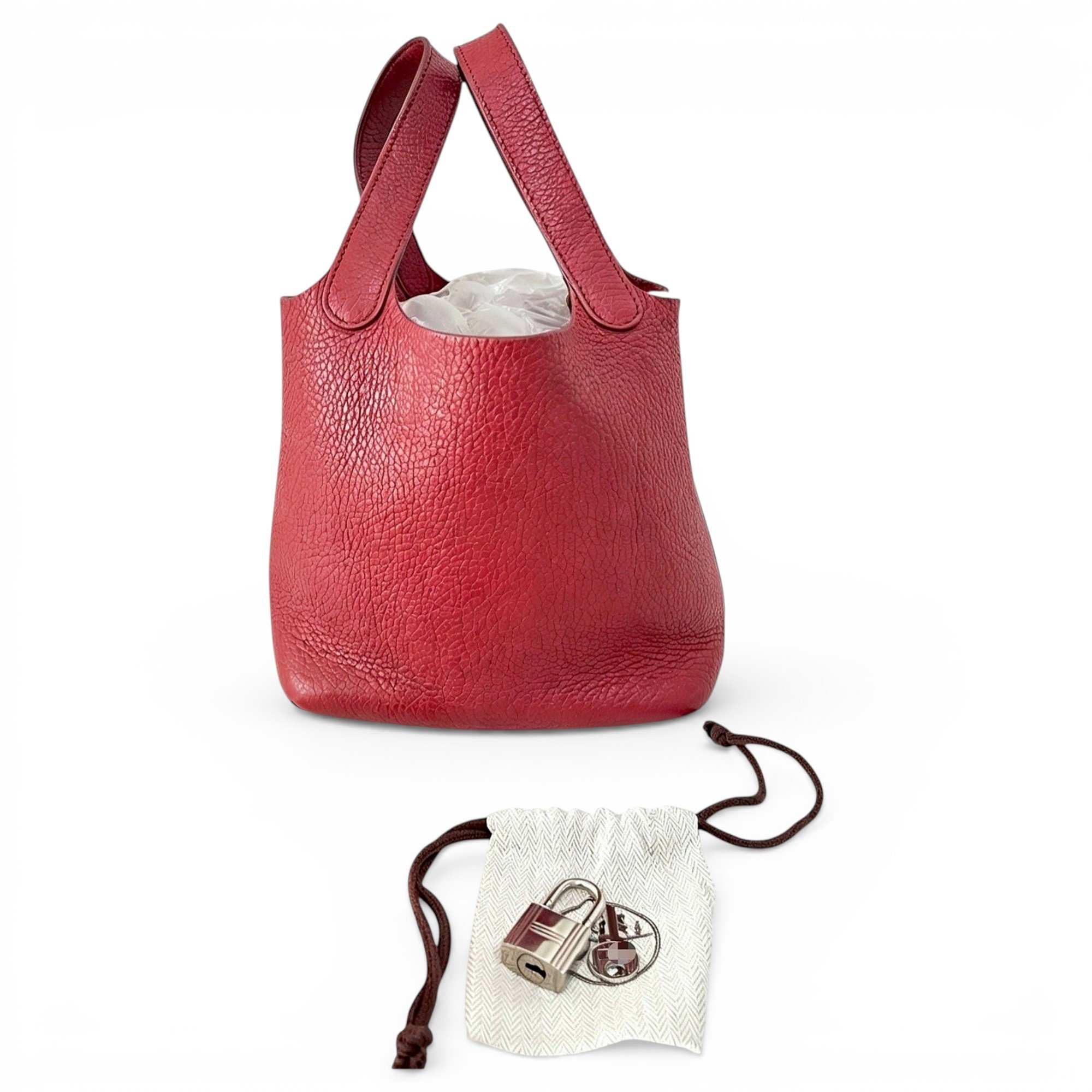 Picotin leather handbag